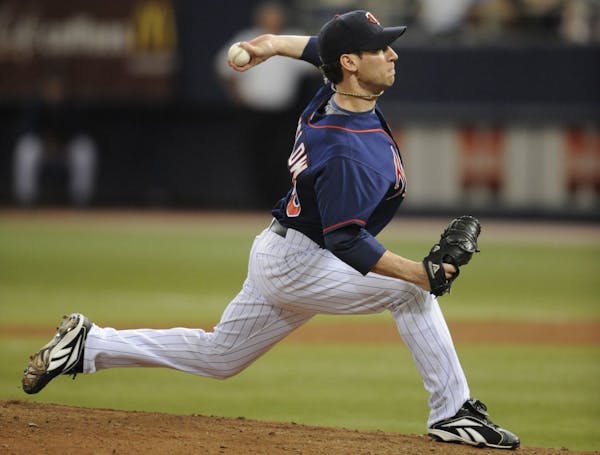Craig Breslow in 2008 when he pitched for the Twins.