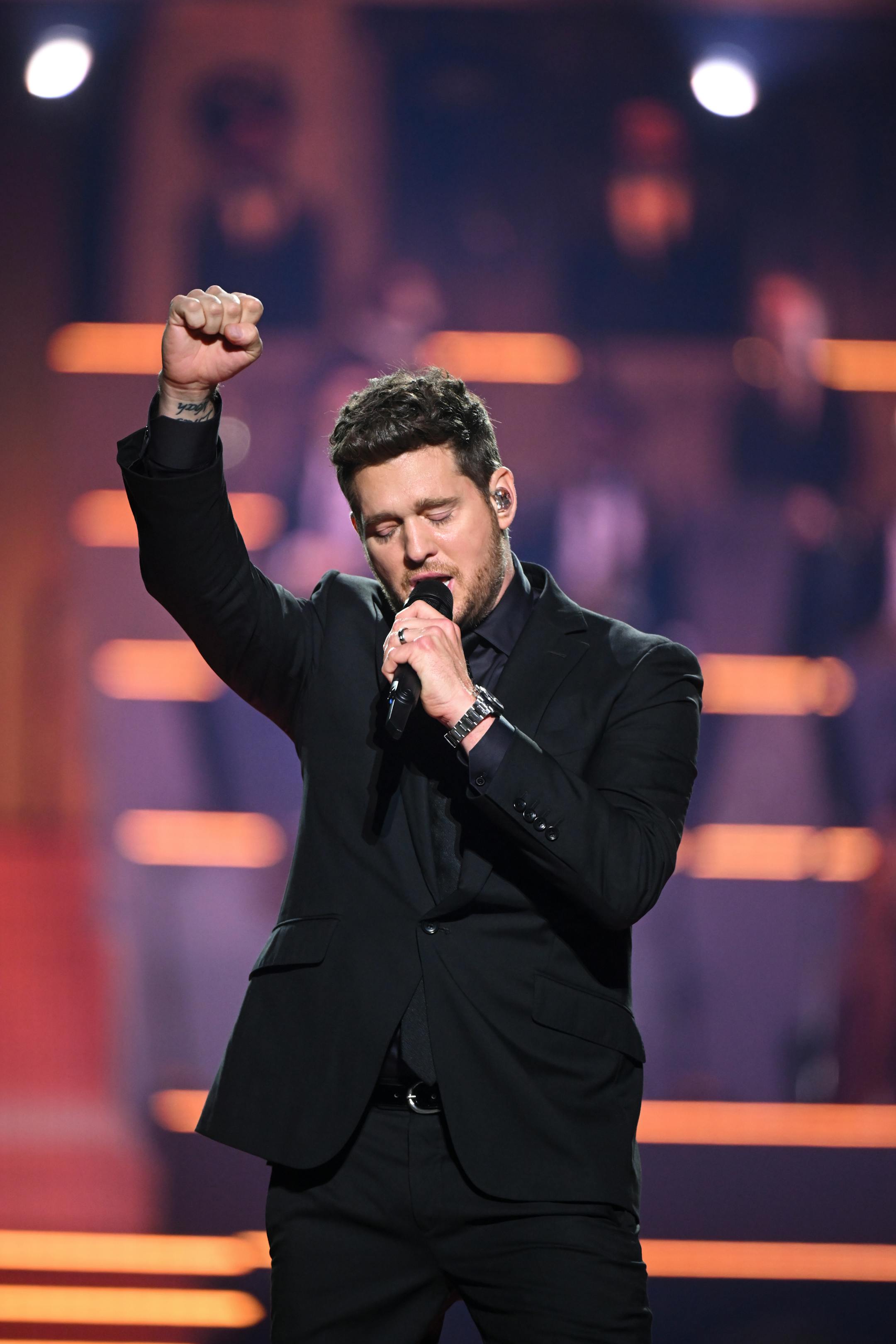 Michael Buble performs Wednesday, Sept. 7, 2022 at Xcel Energy Center in St. Paul, Minn.