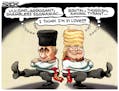 Sack cartoon: Trump and Putin