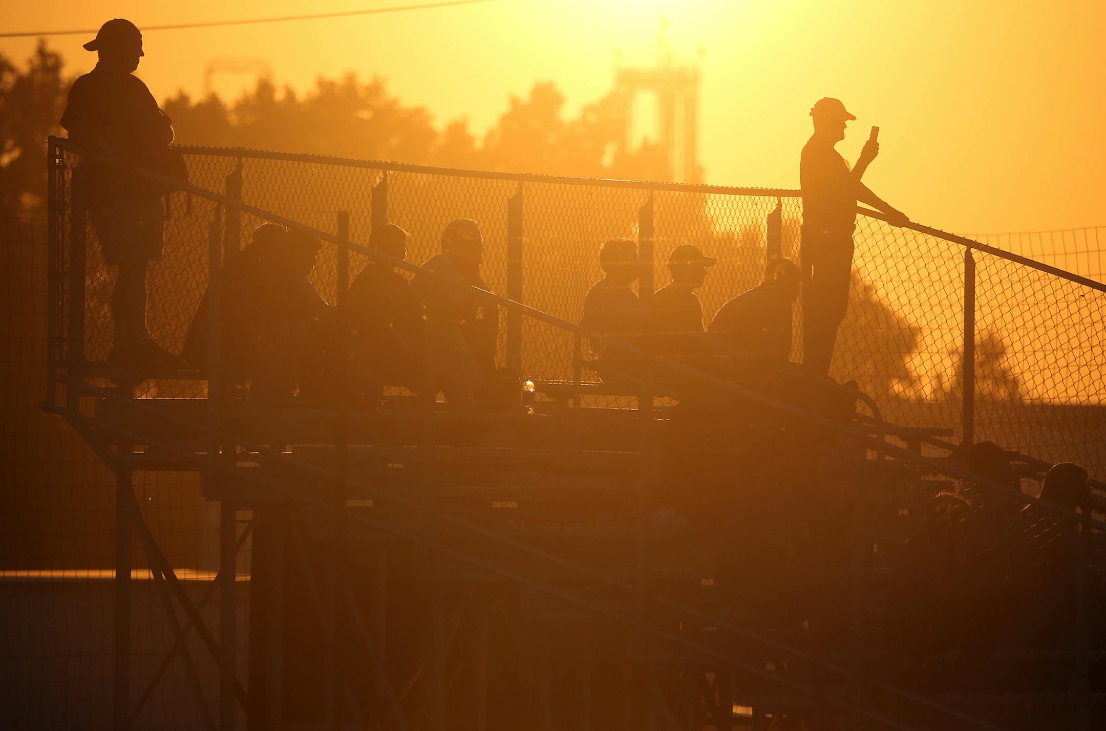 Fans watch the races during the "Pack the Stands" event at Raceway Park in Shakopee, Minn., on Sunday, August 4, 2013. ] (ANNA REED/STAR TRIBUNE) anna.reed@startribune.com (cq)