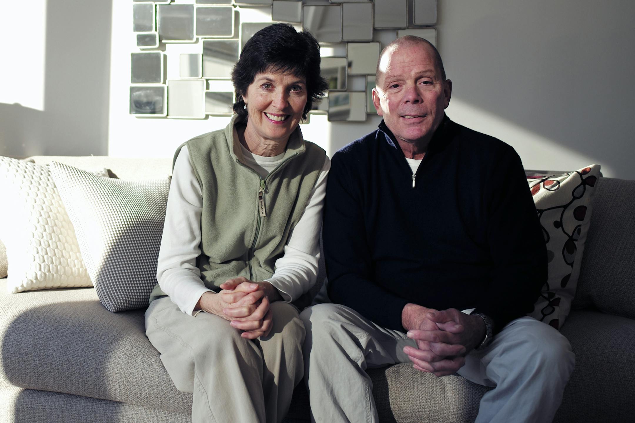 At their condominium overlooking the Mississippi in Lilydale, Steve and Jody Anderly decided to downsize to a place with a view.]rtsong-taatarii@startribune.com