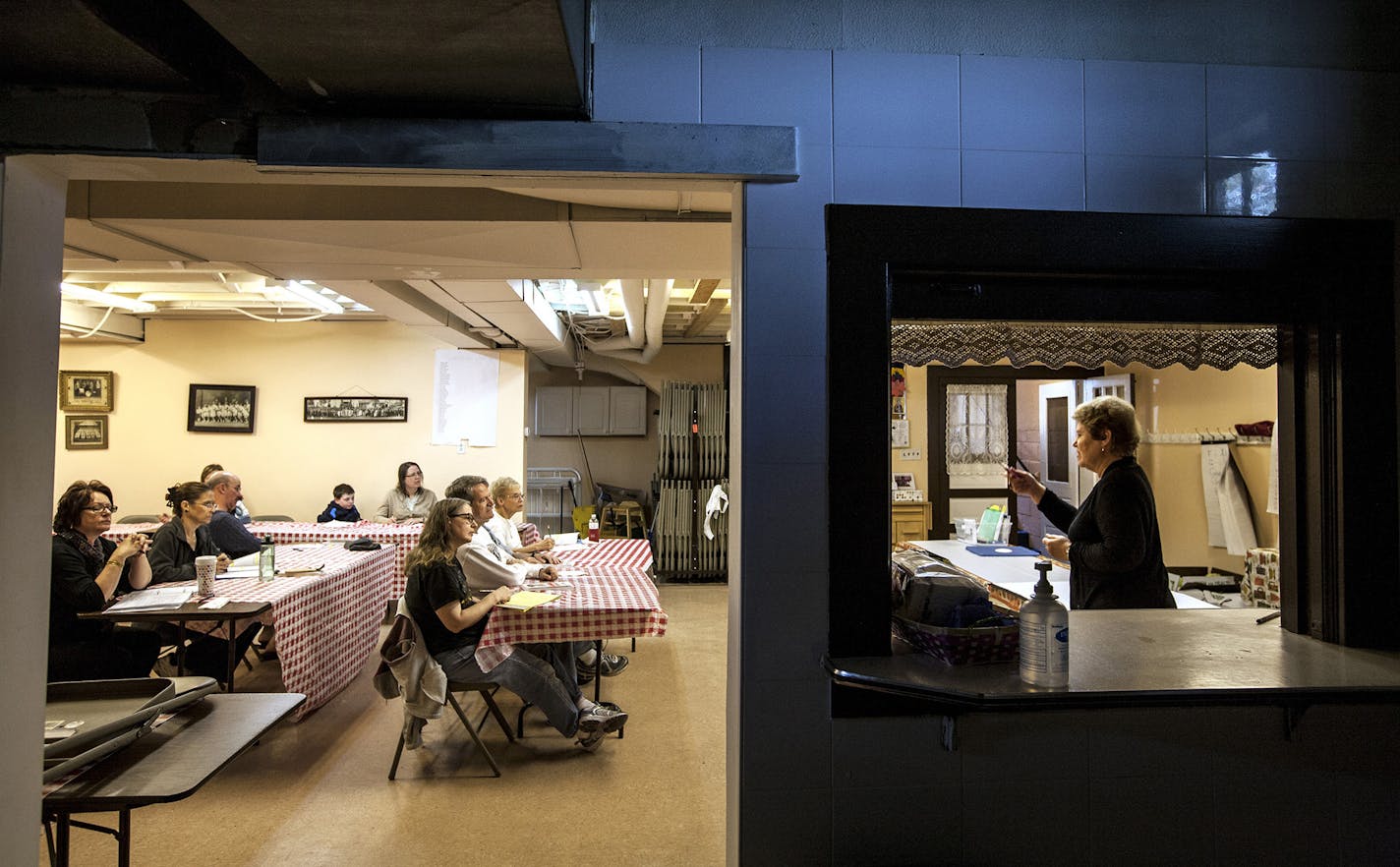 Romanian language class is held in the basement at Saint Stephen Romanian Orthodox Church in South Saint Paul September 14, 2013. (Courtney Perry/Special to the Star Tribune)