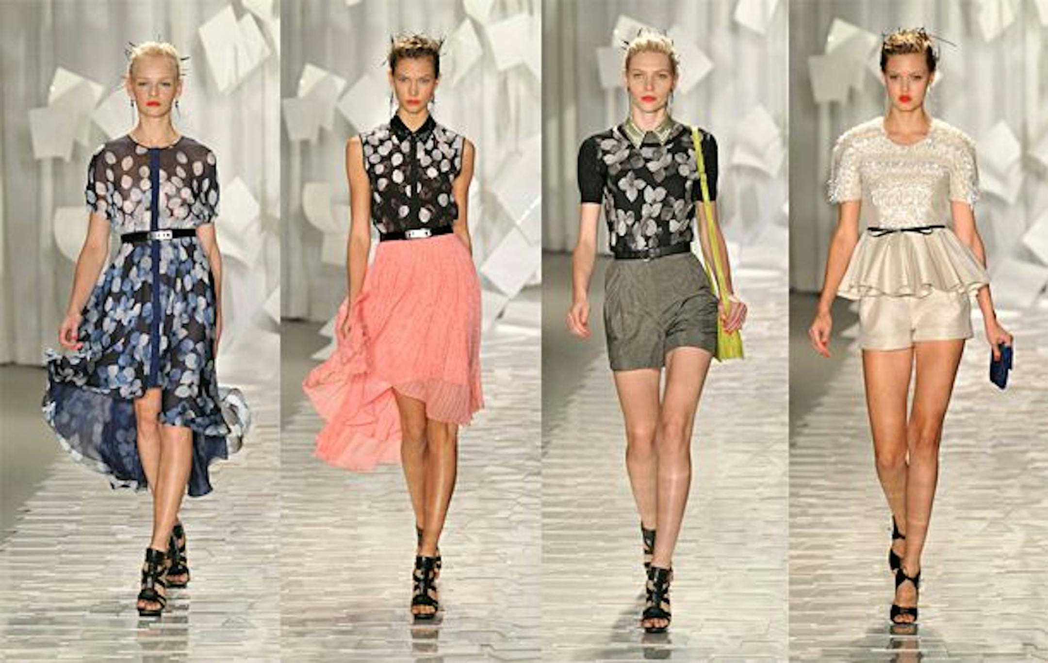 These Jason Wu outfits were on display at New York Fashion Week's Spring 2012 extravaganza.