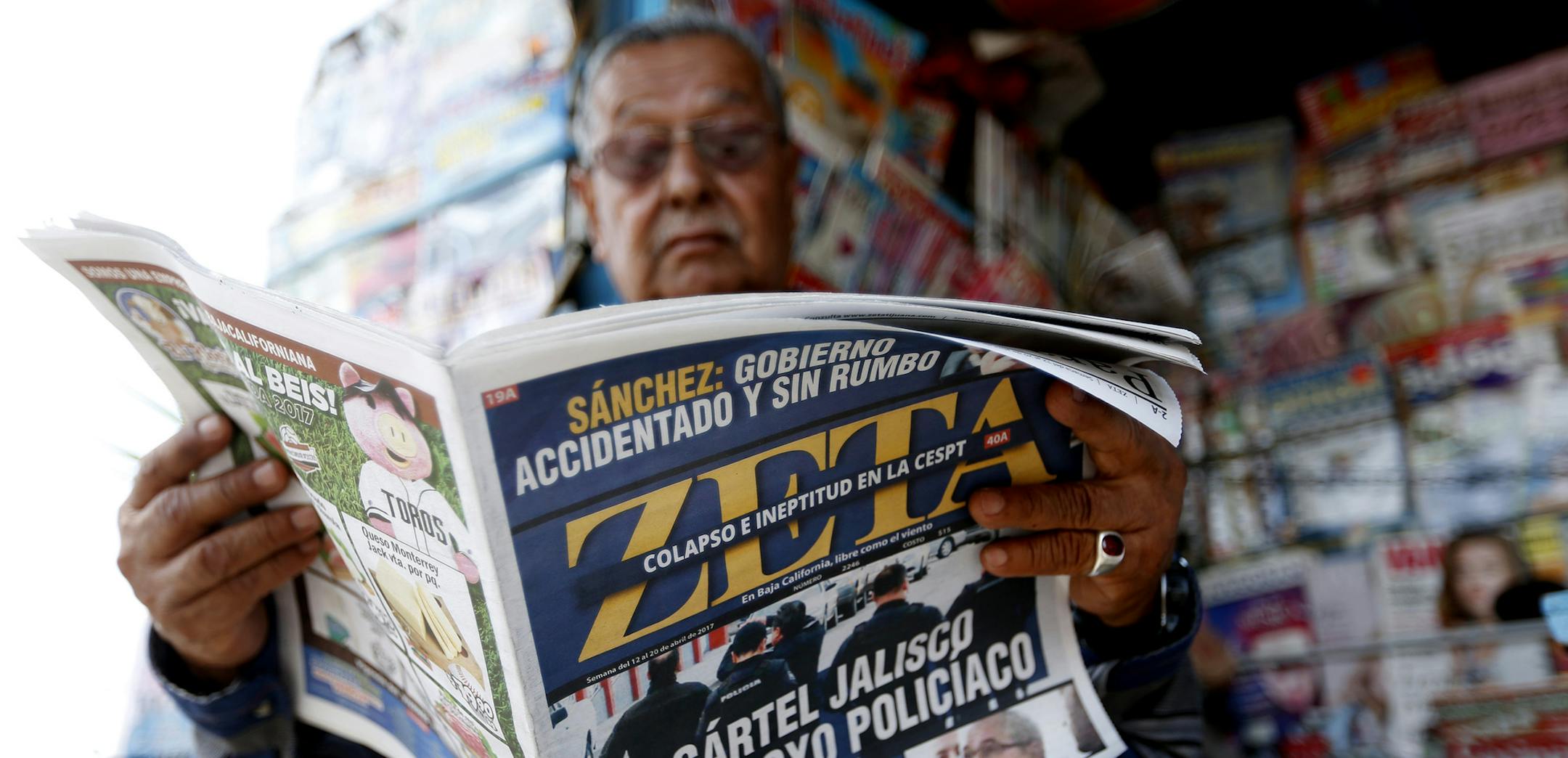 According to the Committee to Protect Journalists, a nonpartisan group that tracks press freedoms, Mexico is the most dangerous place for journalists outside of war zones, in 2017. (Gary Coronado/Los Angeles Times/TNS) ORG XMIT: 1219259