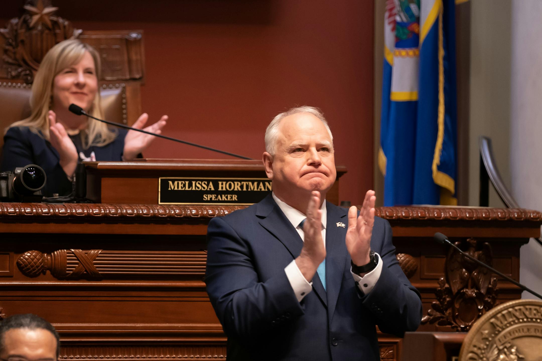 For the first time since the start of the pandemic, Gov. Tim Walz delivers his state of the state address.