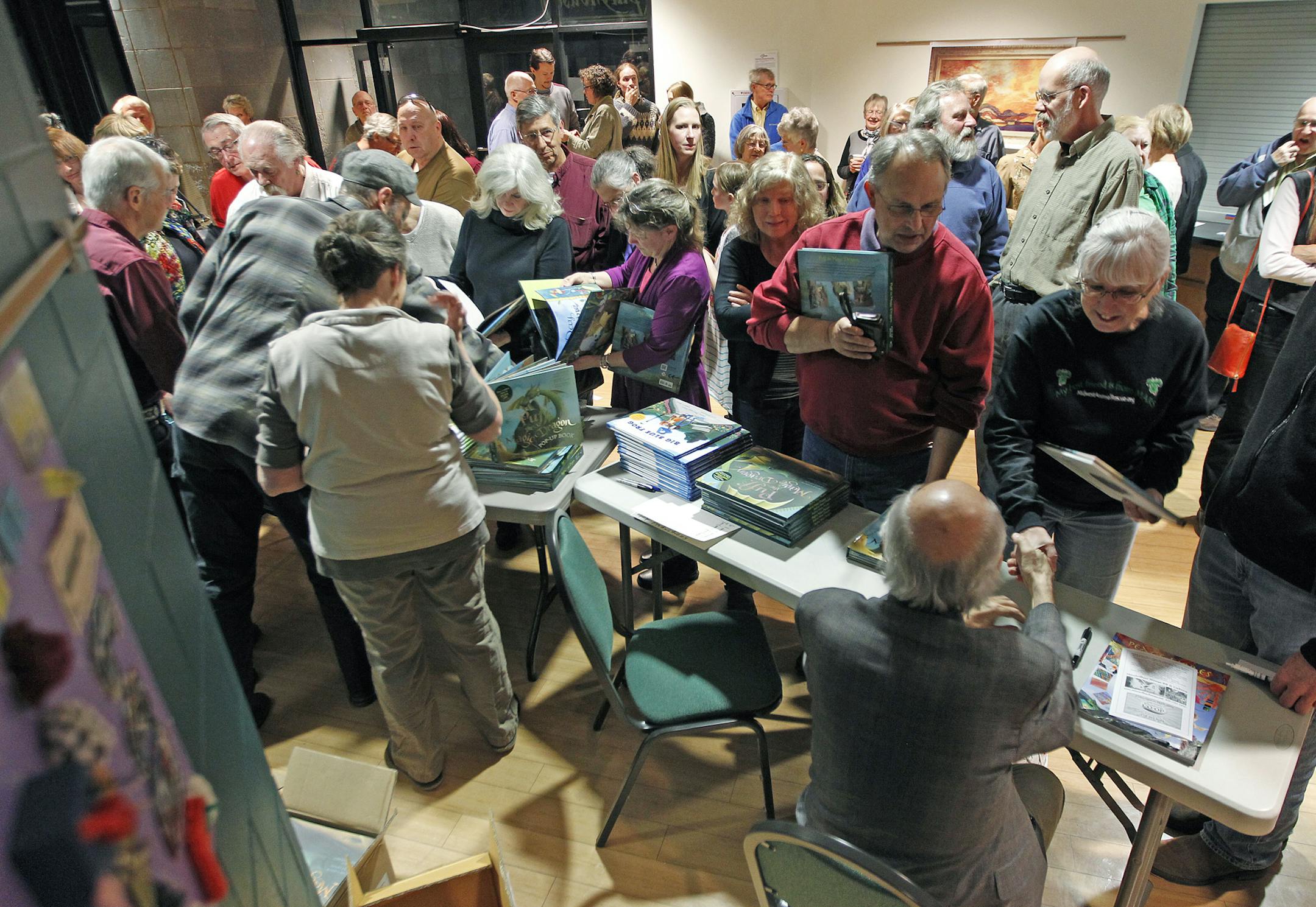 Grand Marais residents and visitors went to a Peter Yarrow concert sponsored by the Arrowhead Center for the Arts, Saturday, April 26, 2014 in Grand Marais, MN. ] (ELIZABETH FLORES/STAR TRIBUNE) ELIZABETH FLORES • eflores@startribune.com