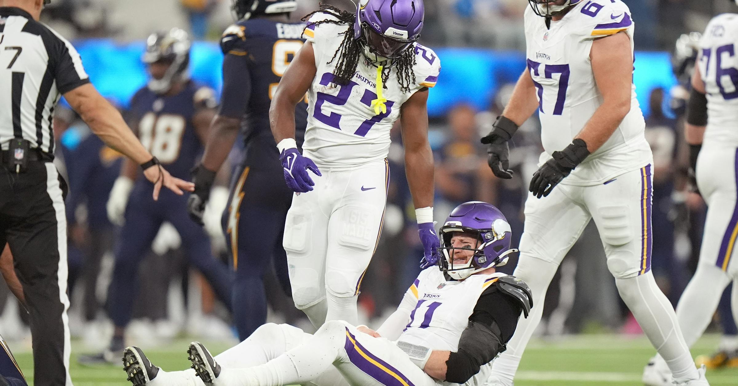 Vikings QB Carson Wentz will be out for the rest of the season Vikings QB Carson Wentz will be out for the rest of the season
