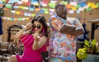 Maria Isa, left, and her producer YMMI, were photographed at the El Burrito Patio, Tuesday, July 7, 2020 in St. Paul, MN. West St. Paul's proudly "Sot