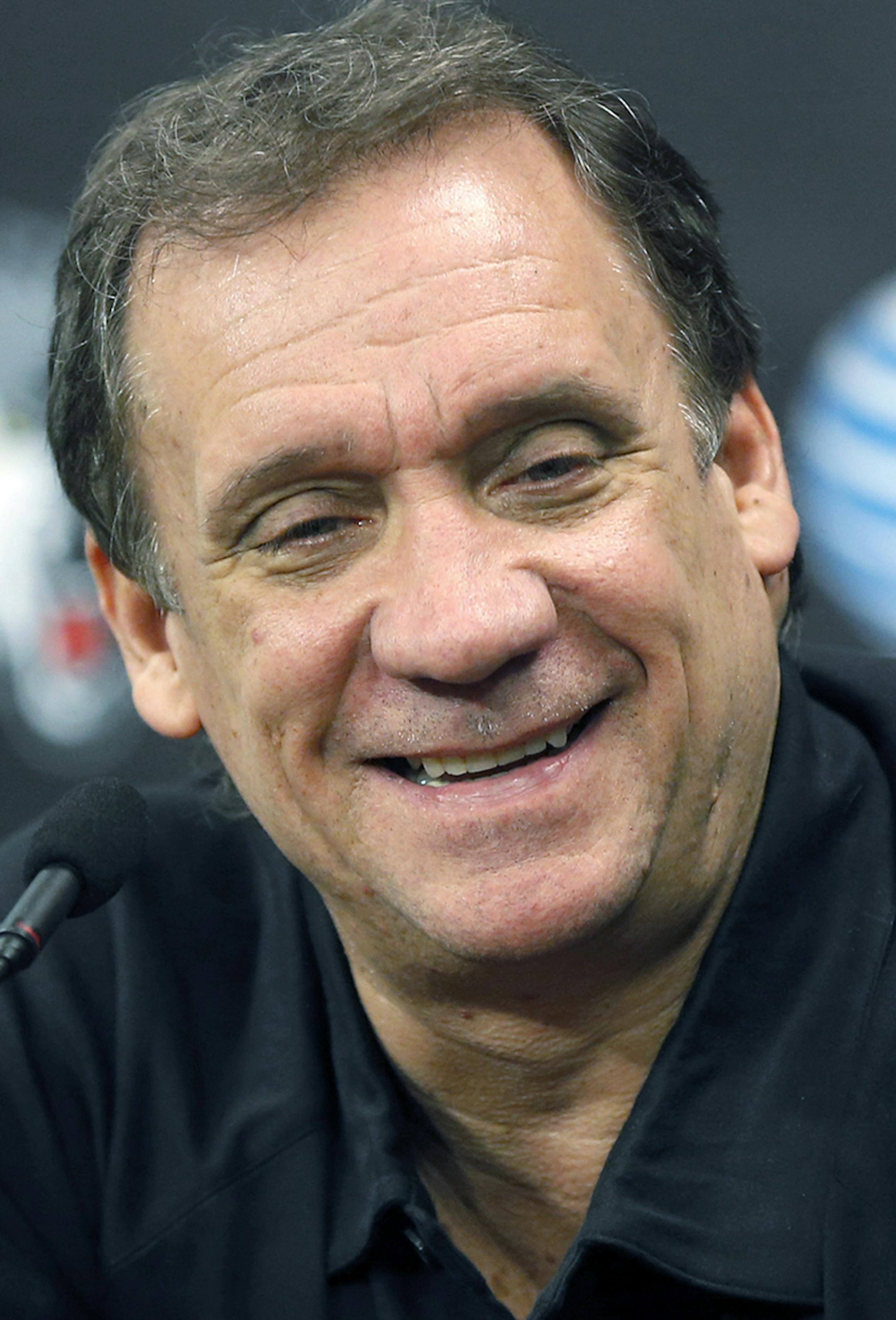 At Target Center, Flip Saunders only hinted at the direction the Wolves would go in the draft.] tsong-taataarii@startribune.com ORG XMIT: MIN1306241410280675 ORG XMIT: MIN1510242206173808