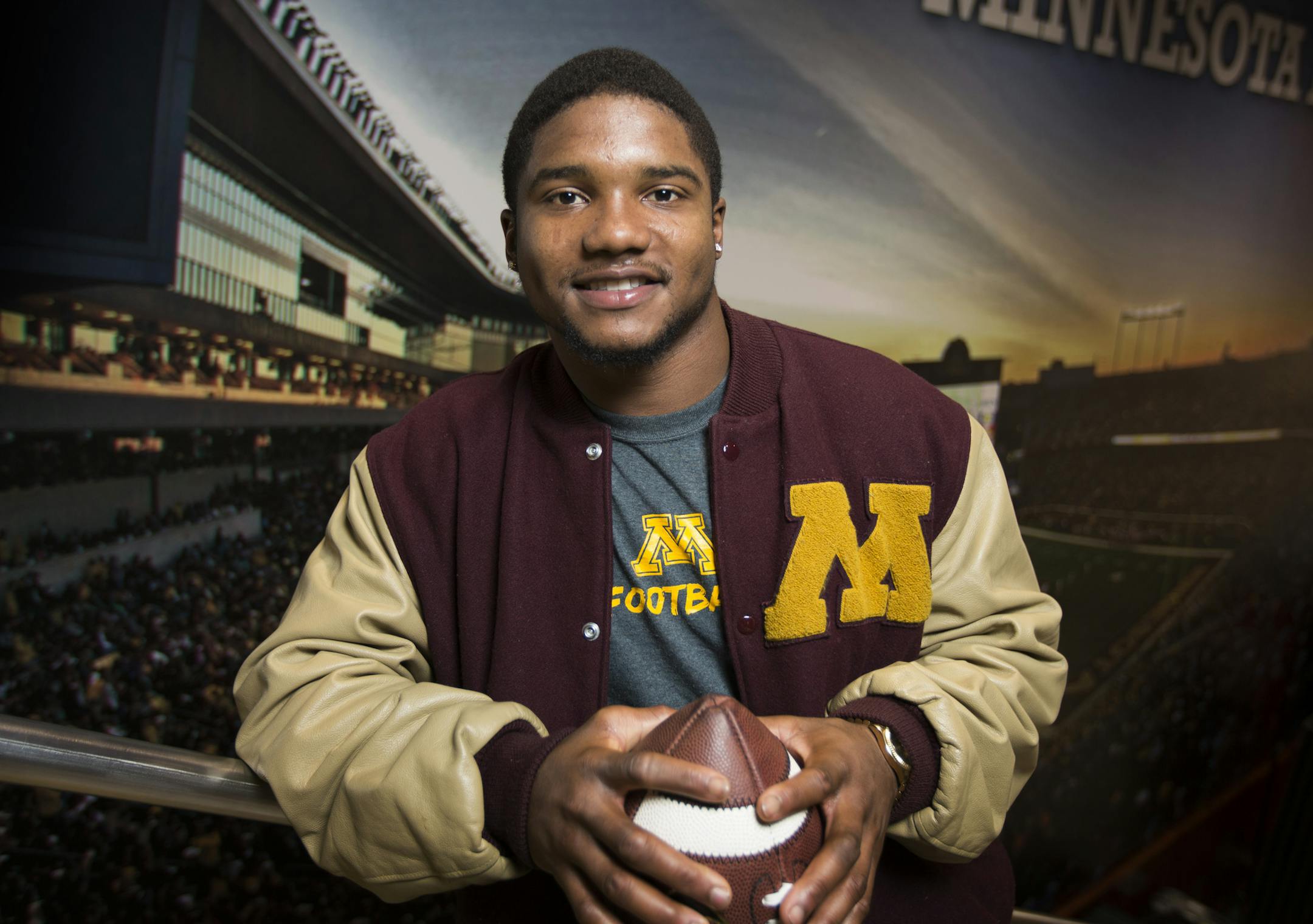 University of Minnesota Gophers receiver KJ Maye. ] Brian.Peterson@startribune.com Minneapolis, MN - 11/23/2015