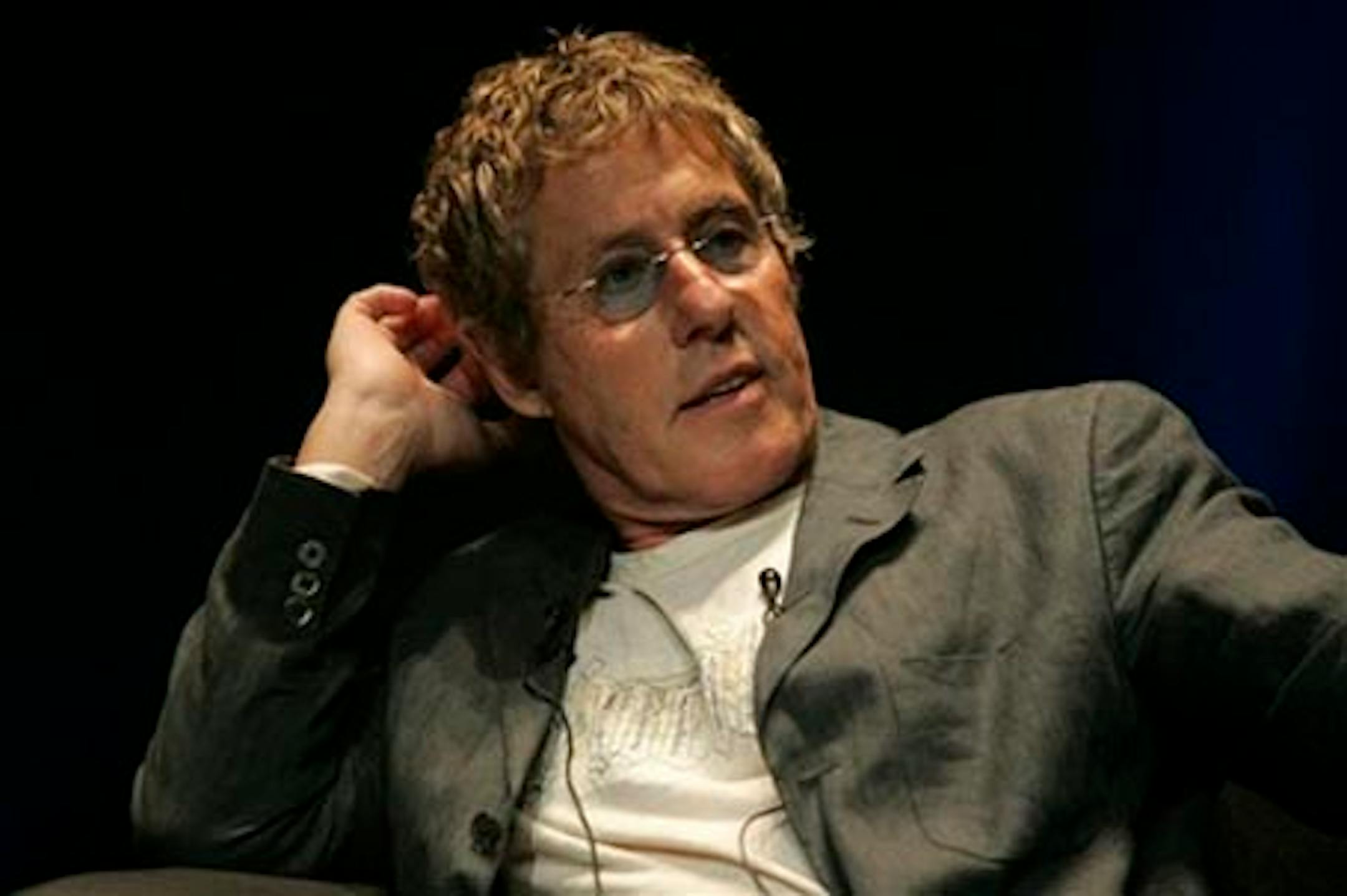 British musician Roger Daltrey, seen, during the Cannes Lions 2009, 56th International Advertising Festival in Cannes, southern France, Thursday, June 25, 2009. (AP Photo/Lionel Cironneau)