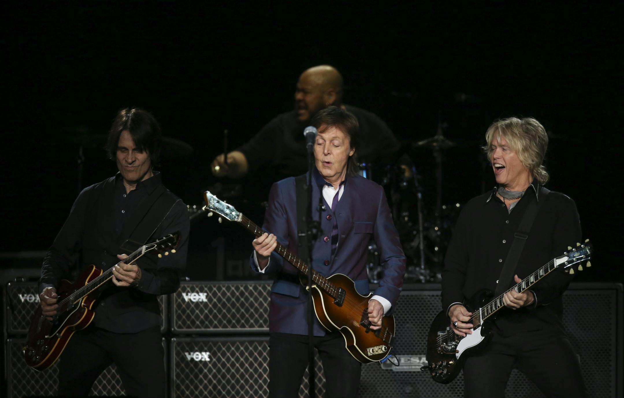 Paul McCartney performing "Save Us," the second song in in his set Wednesday night.