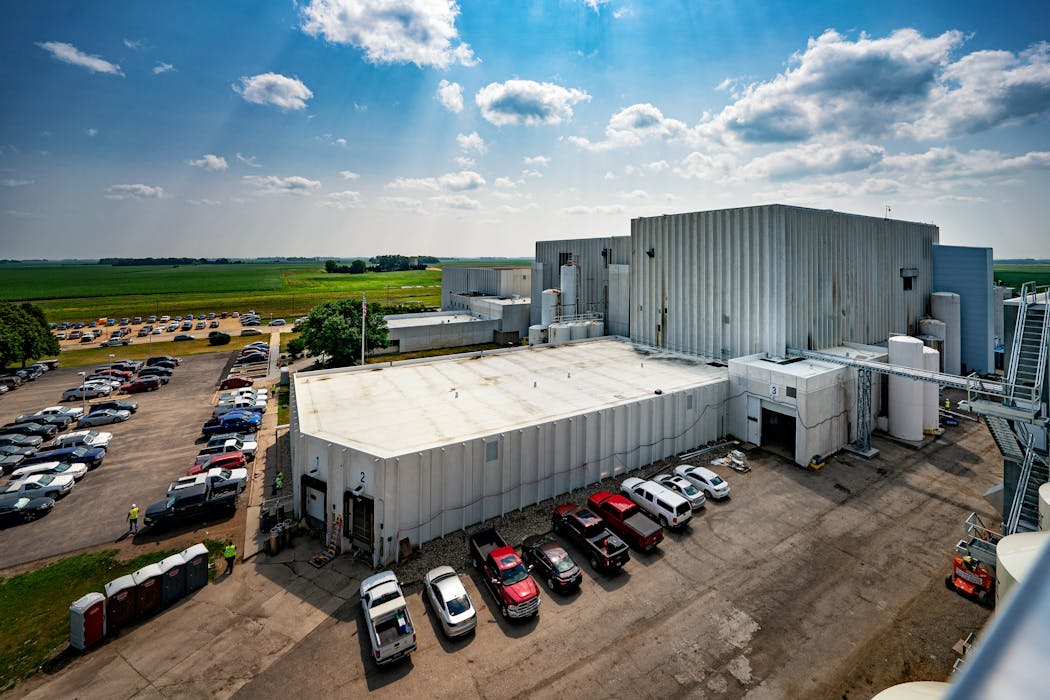 Puris spent two years remaking a former dairy-processing facility in Dawson, Minn., to handle peas instead.
