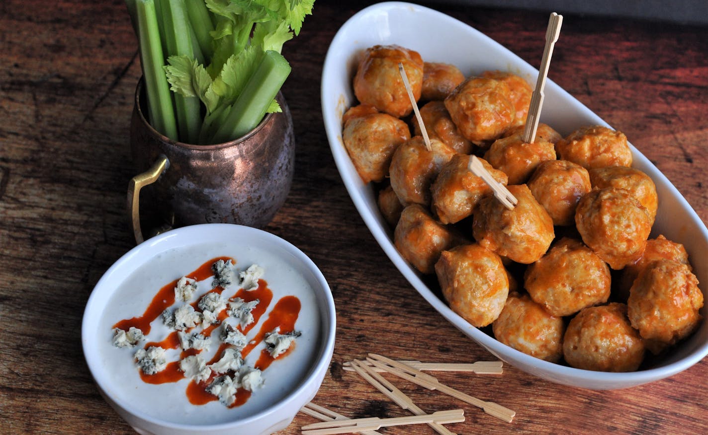 Buffalo Chicken Meatballs.