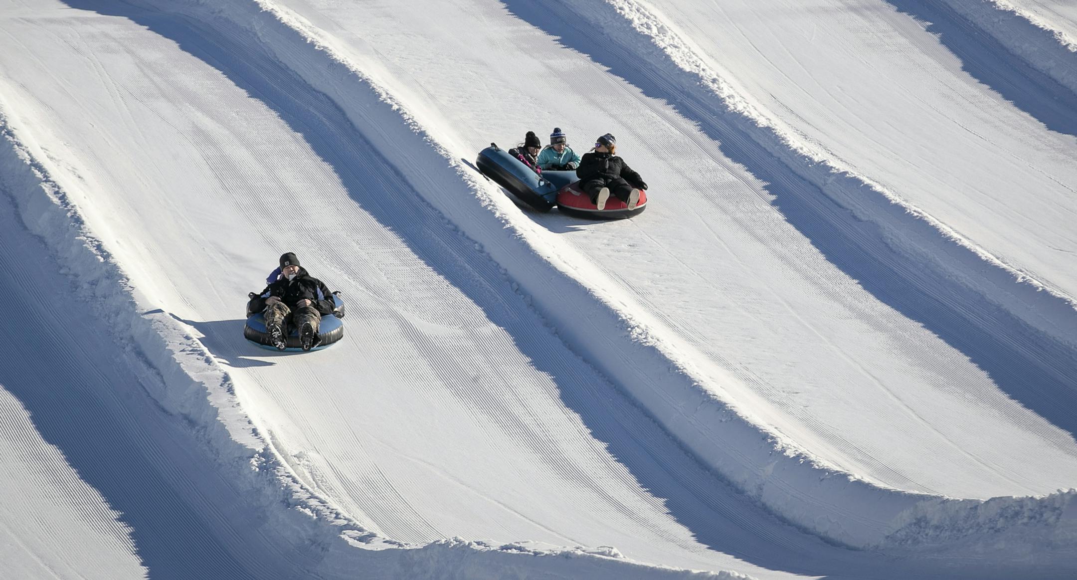 Temperatures were perfect for snow tubing at Elm Creek Park Reserve in Maple Grove, Minn. on Saturday, Dec. 15, 2018. ] Shari L. Gross &#x2022; shari.gross@startribune.com The Elm Creek Creek Park Reserve opens its tubing center on Friday, and we want to catch nice photos of folks having fun tubing! For the Around the Metro page.