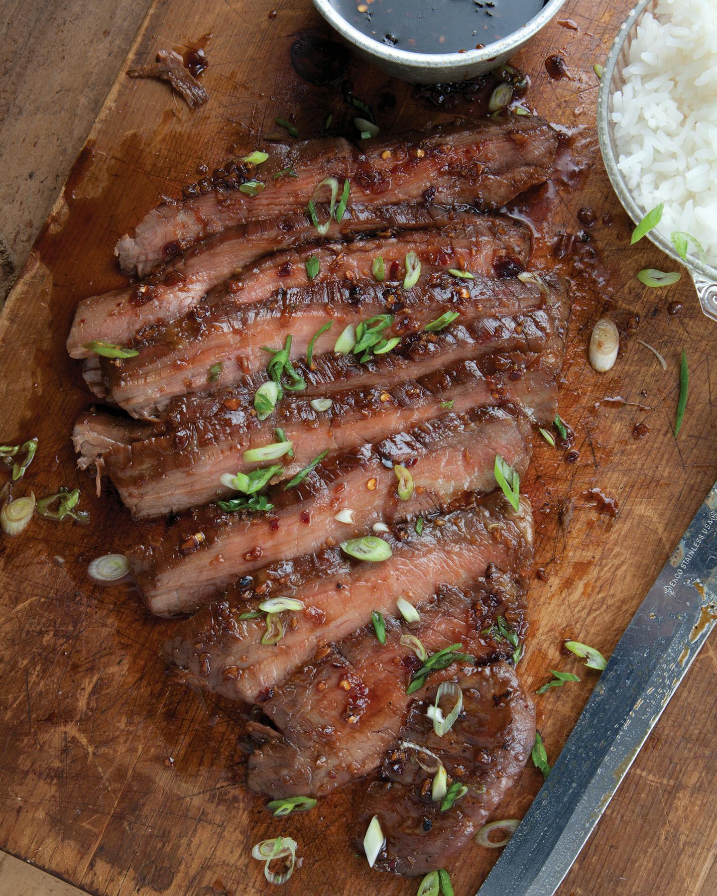 Credit: Todd Coleman Soy Ginger Flank Steak, from "The Mom 100 Cookbook," by Katie Workman (Workman Publishing)