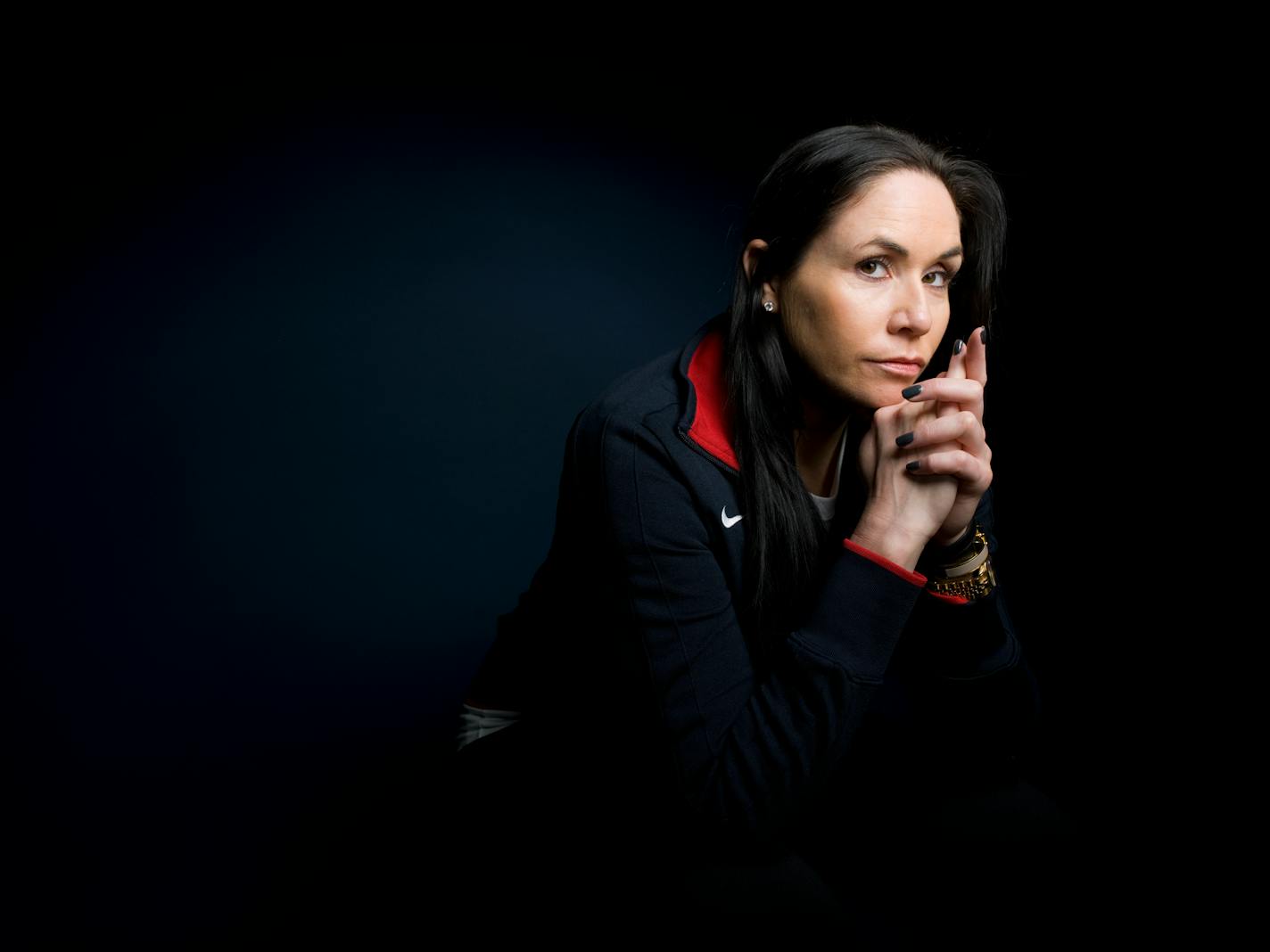 Lindsey Berg, shown here in 2012 at the Team USA Media Summit in Dallas, has ties to Stanford volleyball. The Cardinal are in Saturday's NCAA title match at Target Center.