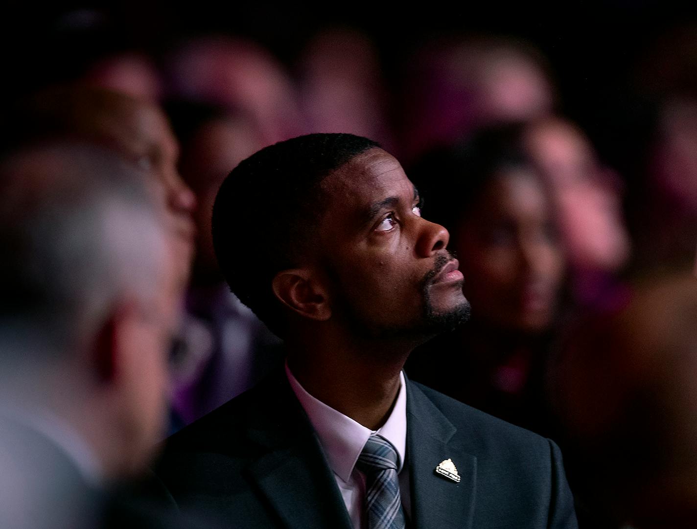 St. Paul Mayor Melvin Carter listened to speakers at the 30th Annual Dr. Martin Luther King Jr. Holiday Breakfast, Monday, January 20, 2020 at The Armory in Minneapolis.