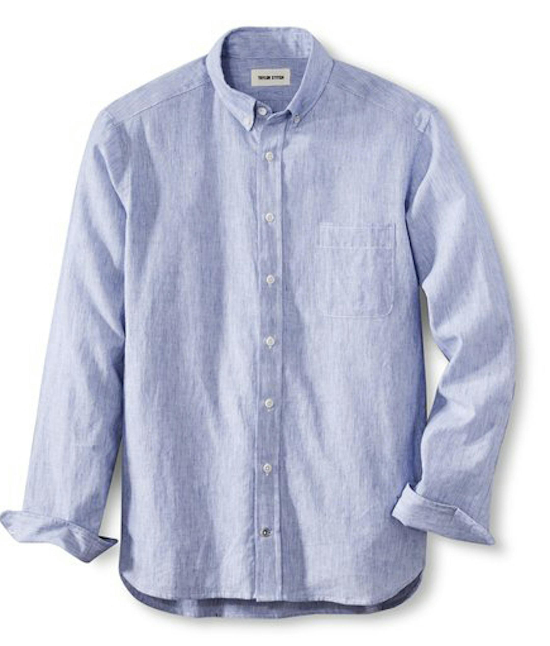 Taylor Stitch cotton linen stripe shirt, $98