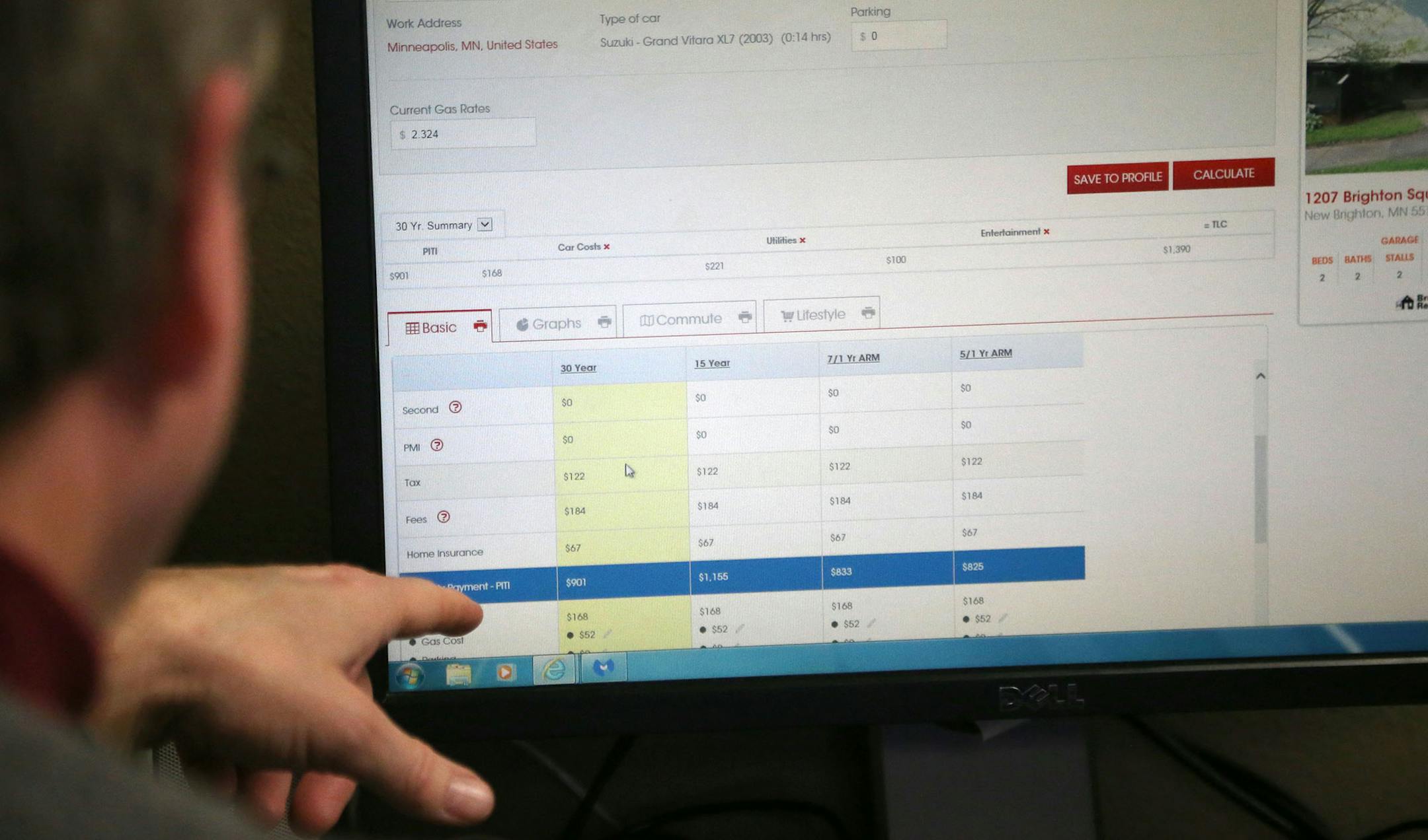 The TLCengine allows buyers to customize their search and then compare expenses on homes from the city to the suburbs. It does this by adding to the equation such things as gas costs for the commute or property taxes in each municipality to get a better sense of the overall affordability of a property.
