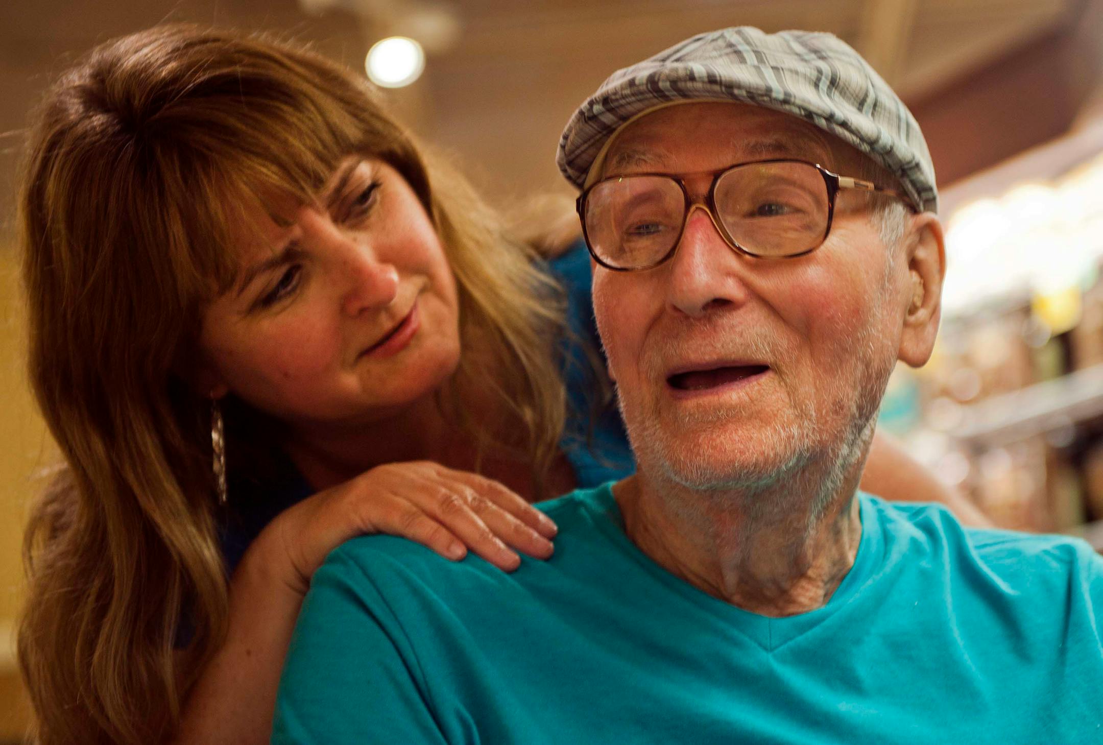 Jeris Baker, 46, is the main caregiver for her father, John Hill, who will turn 92 in December.