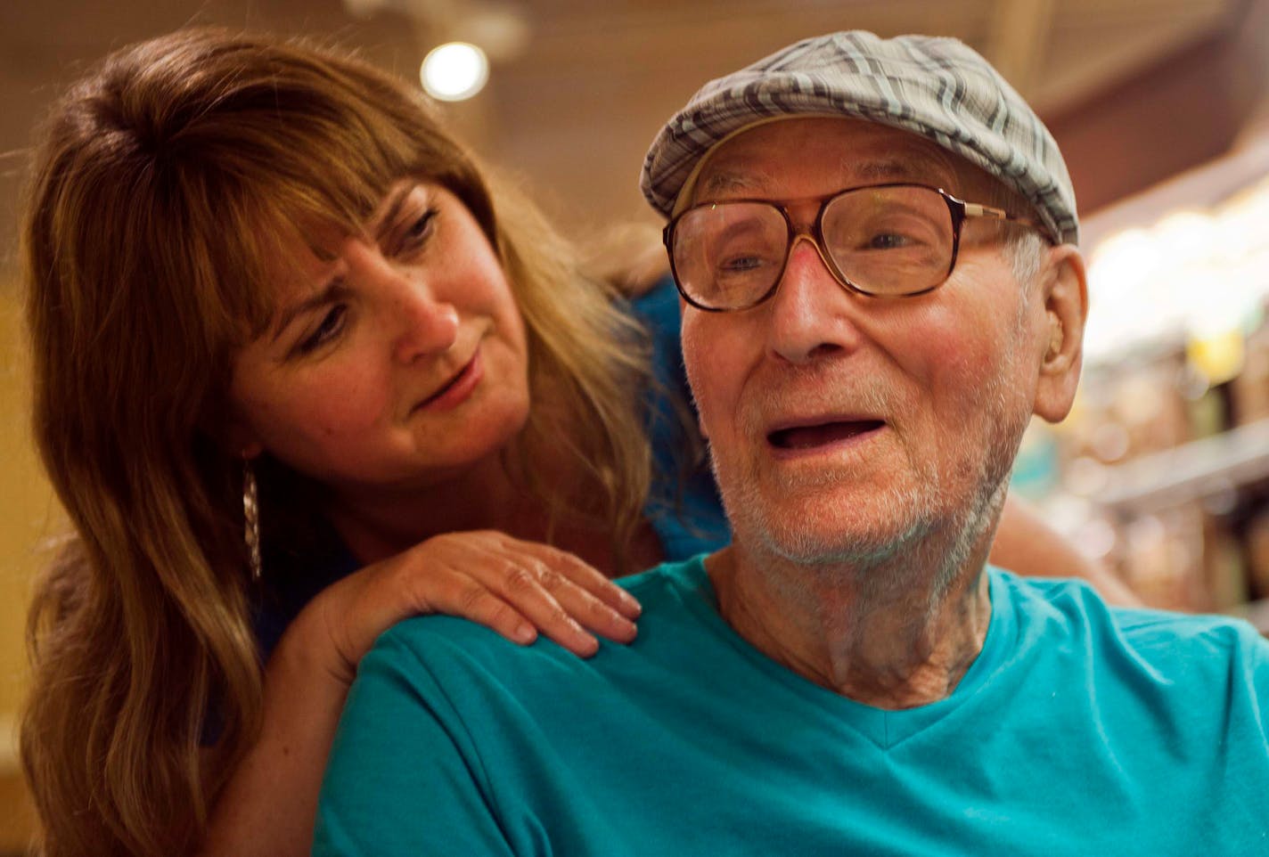 Jeris Baker, 46, is the main caregiver for her father, John Hill, who will turn 92 in December.