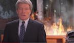 U.S. Senate candidate Richard Painter appears in his "dumpster fire" ad.