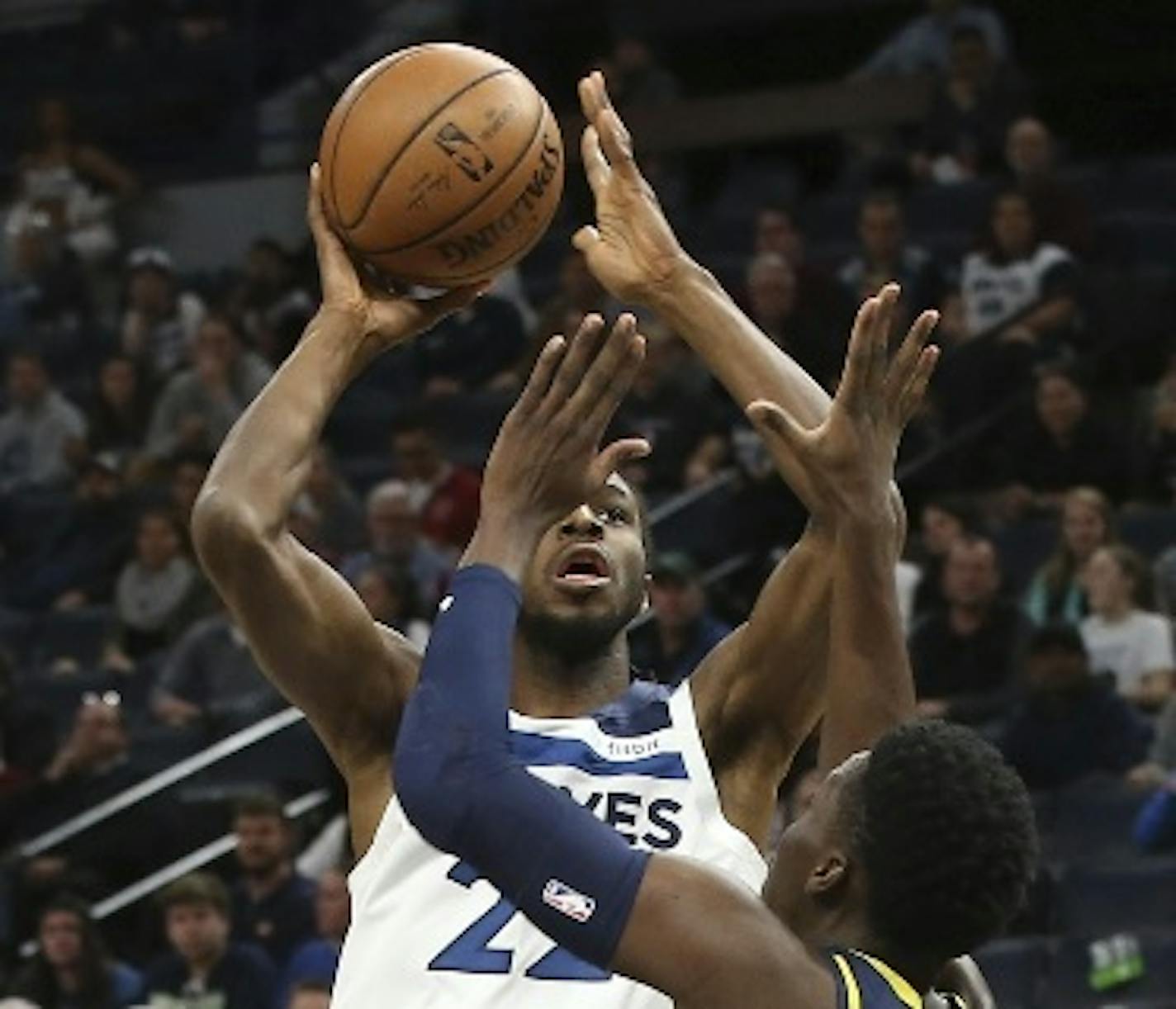 The Wolves' Andrew Wiggins said his right quad contusion that cause him to leave Monday's game against the Pacers was not serious.