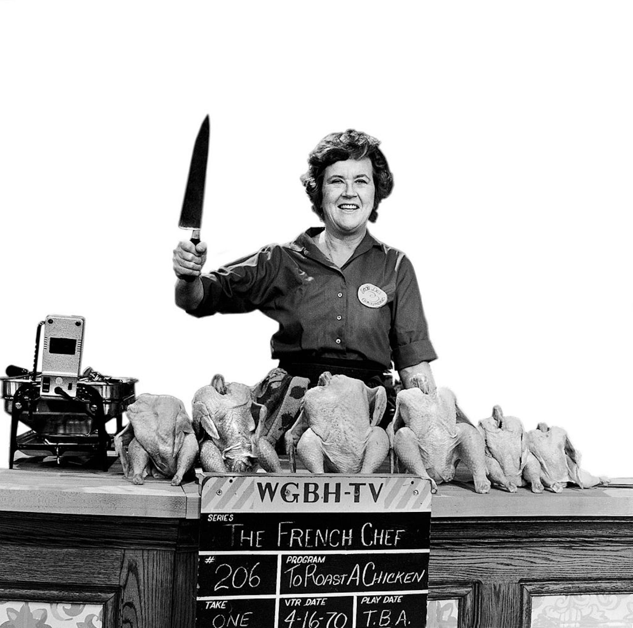 Julia Child in "The French Chef" , 1970.