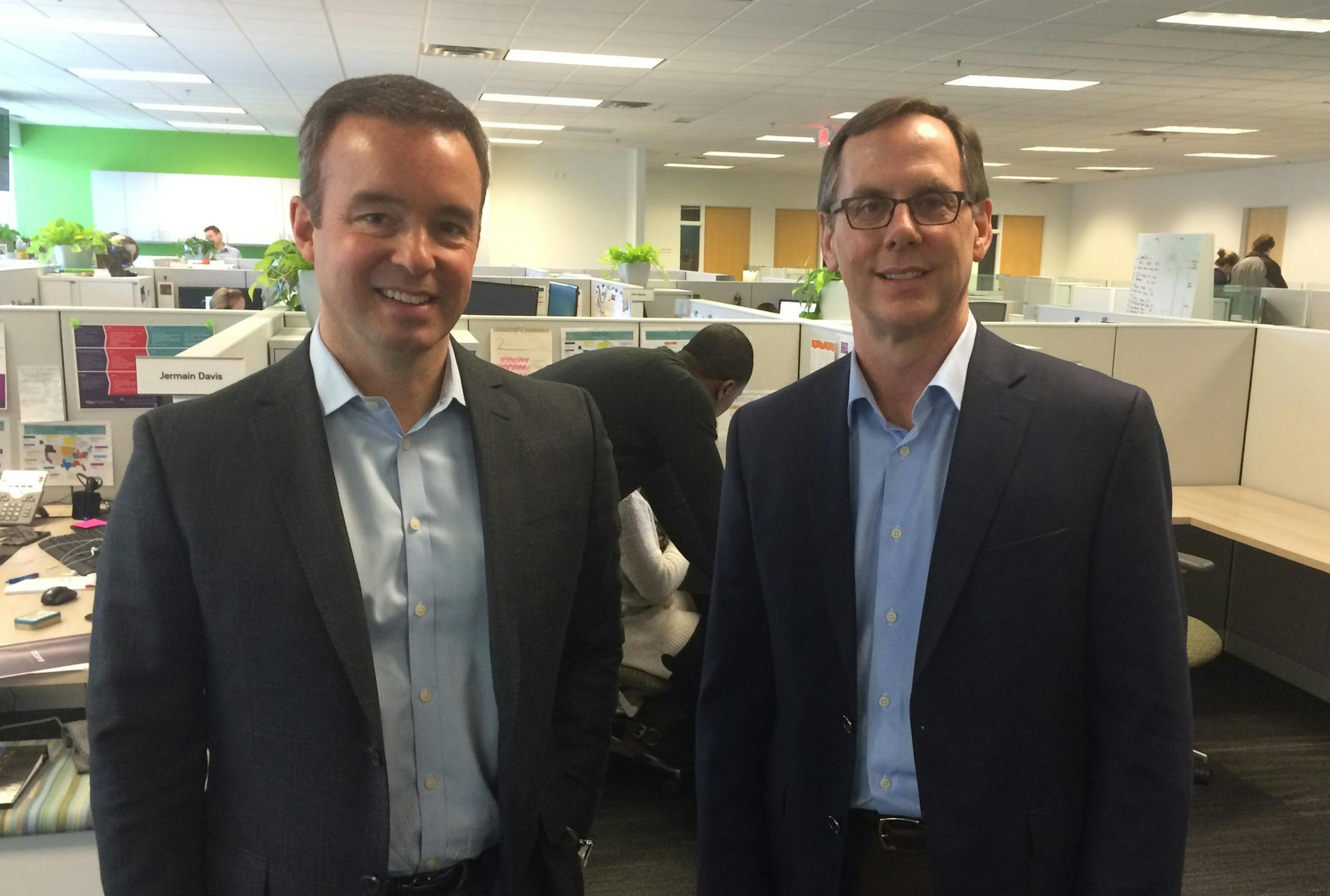 CEO Mike Crest and Chief Marketing Officer Rick Parker of Arcserve.