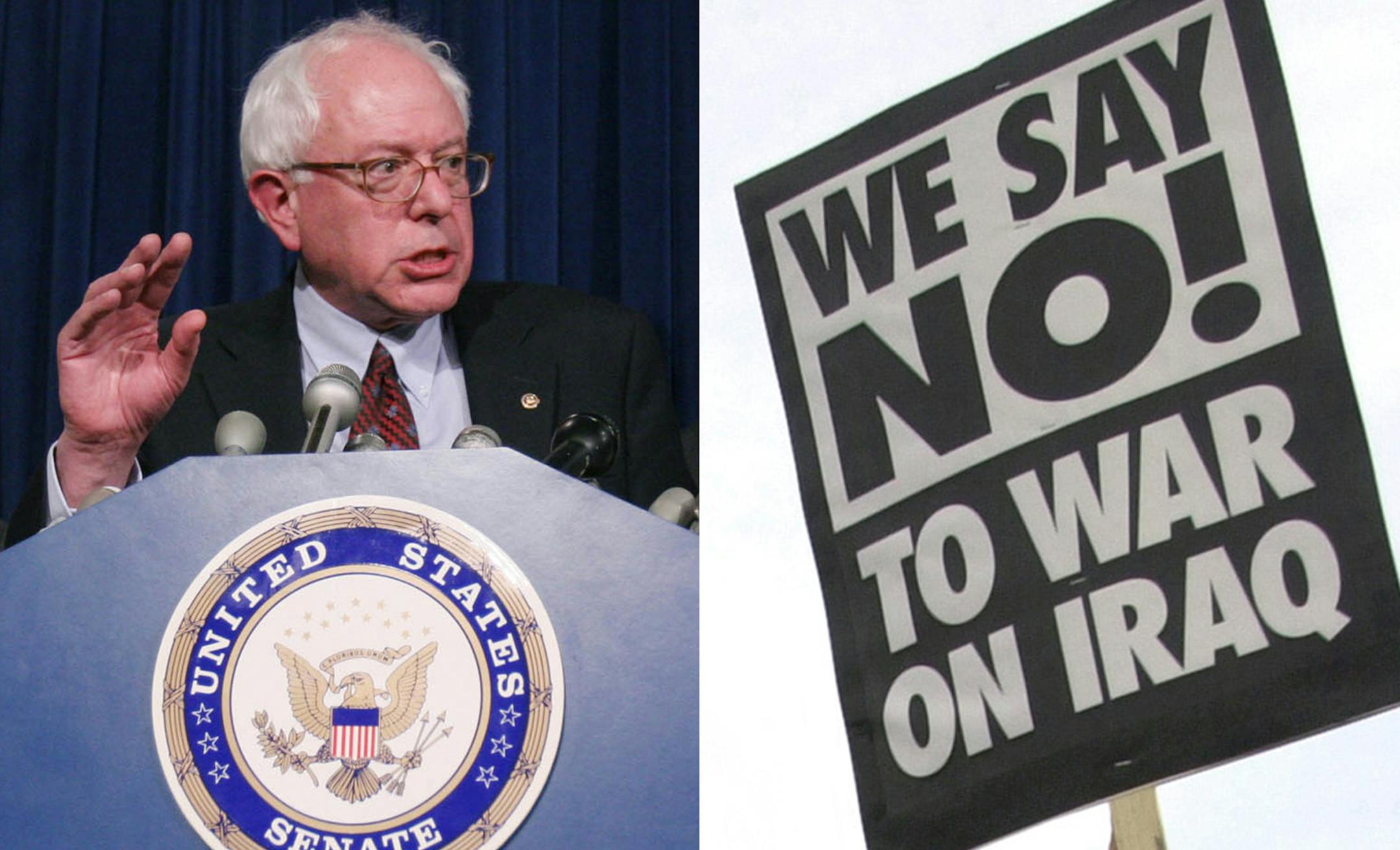 Freshman Sen. Bernie Sanders, D-Vt., center, Sen. Bob Casey, D-Pa., 2nd right, Sen. Ben Cardin, D-Md., left, and Sen. Amy Klobuchar, D-Minn., right, speak out against President Bush's Iraq War policy during a news conference Thursday, April 12, 2007 on Capitol Hill in Washington. (AP Photo/Lauren Victoria Burke) ORG XMIT: DCLB110