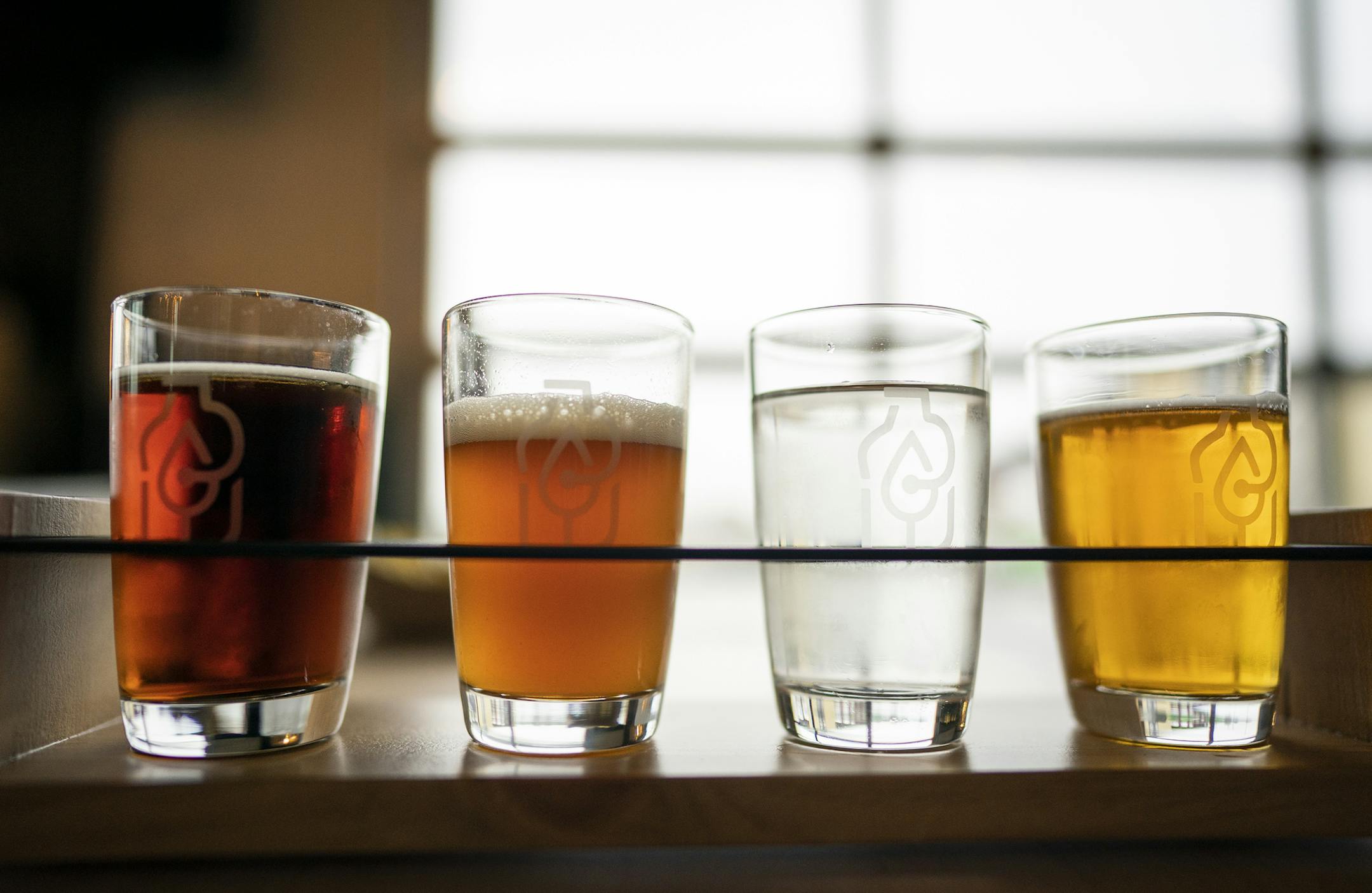 A selection of sample beverages from the Lab.