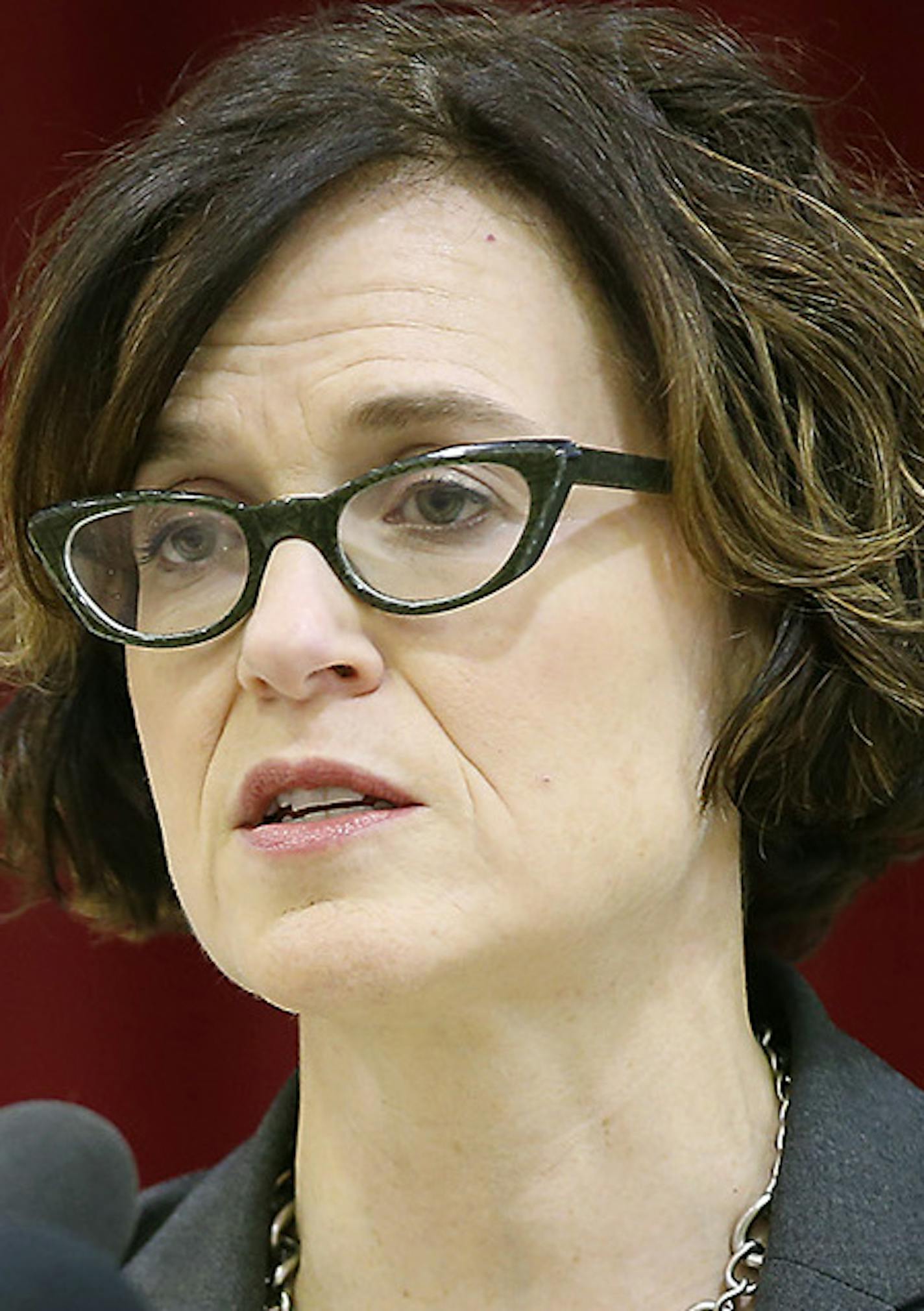 Minneapolis Mayor Betsy Hodges and Minneapolis Police Department Chief Jane&#xe9; Harteau spoke to the media after police cleared the 4th Precinct of protestors and their encampment early, Thursday, December 3, 2015 in Minneapolis, MN. ] (ELIZABETH FLORES/STAR TRIBUNE) ELIZABETH FLORES &#x2022; eflores@startribune.com