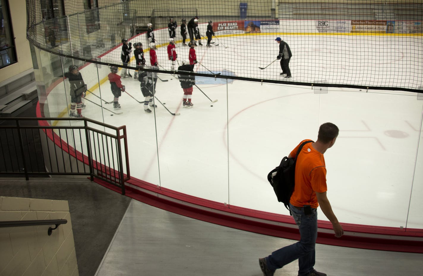 10 and 11-year-olds of the Minnesota Made youth hockey league practiced at the Vadnais Sports Center in Vadnais Heights, Friday, August 16, 2013 ] GLEN STUBBE * gstubbe@startribune.com