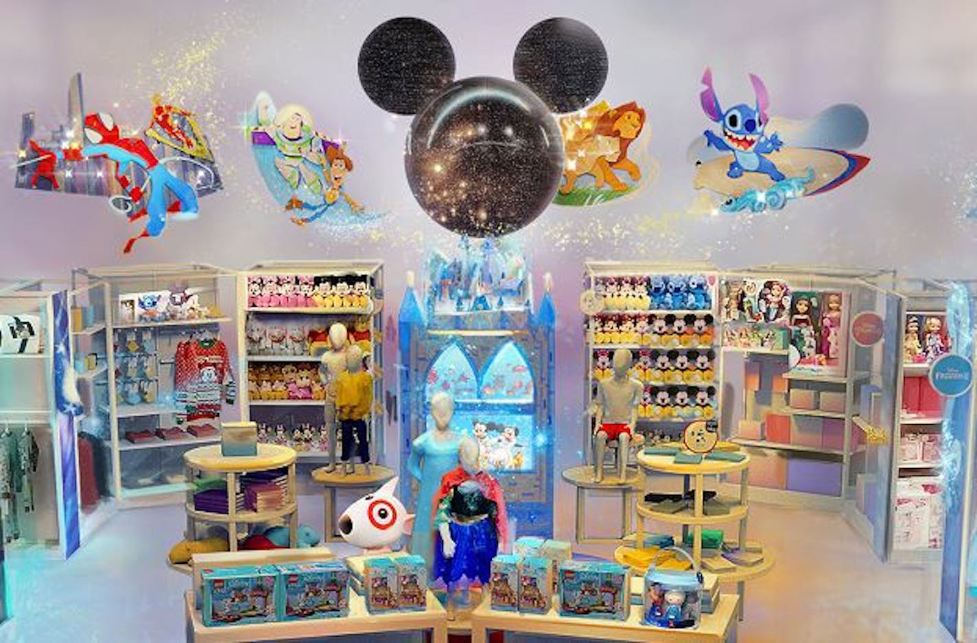 Target and Disney have worked for a year developing a store within a store concept that will debut in 25 Target stores in October. Credit: Provided by Target Corp.