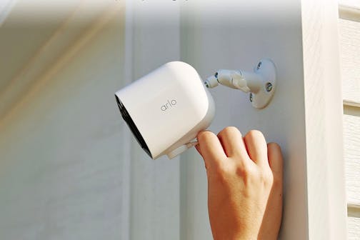 CNET calls the Arlo Pro 5S 2K Spotlight Camera the best overall home security camera. (Arlo/TNS)