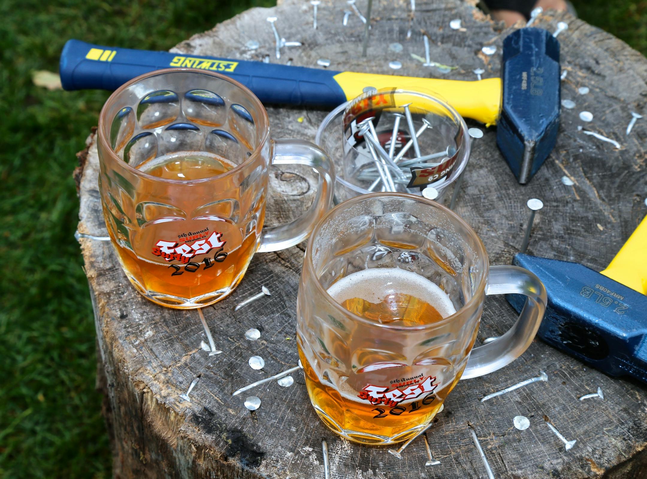 It's time for beer and a game of hammerschlagen.