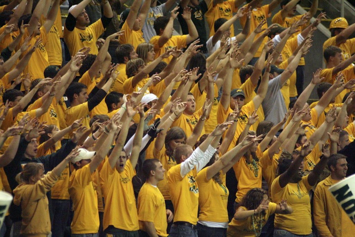 There was a "Yellow Out" at the Fargodome as 18,823 witnessed North Dakota State's 28-19 win over Stephen F. Austin on Sept. 8. 2007