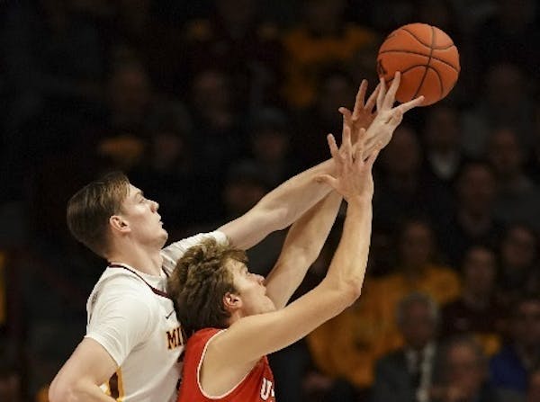 Senior center Matz Stockman, left, is one of several reserves giving the Gophers quality minutes so far this season.