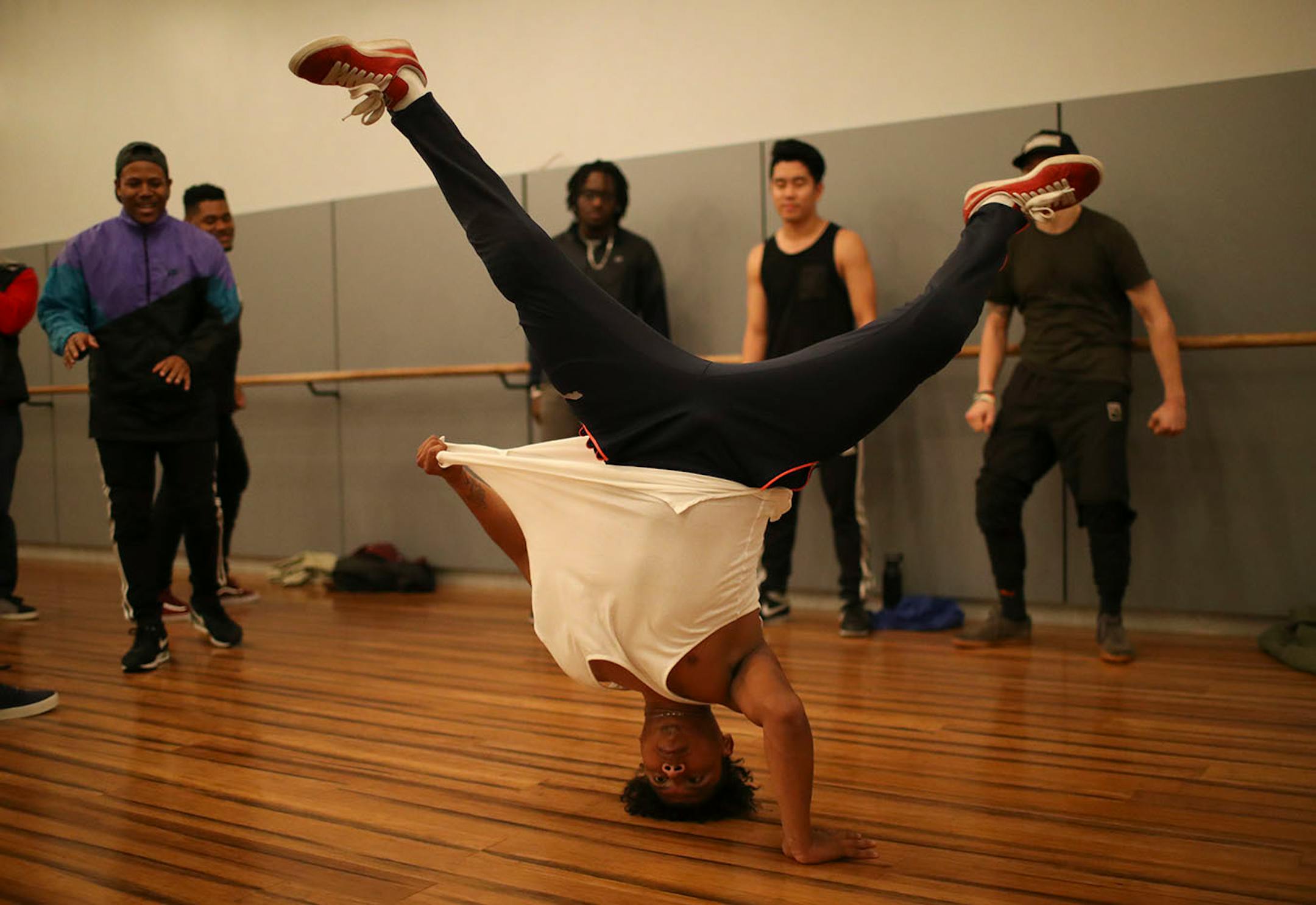 Daniel Rosas took a turn showing off moves during the jam session.