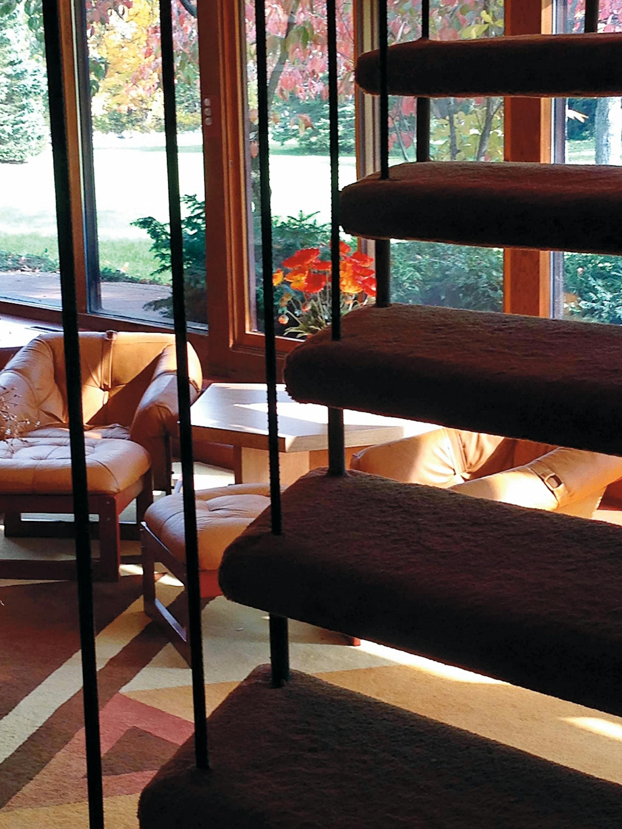 StreetScapes - "John H. Howe, Architect" by Jane King Hession and Tim Quigley - photo credit : Photographs by Tim Quigley, AIA. - McLellan House 1969, Holly , Michigan.