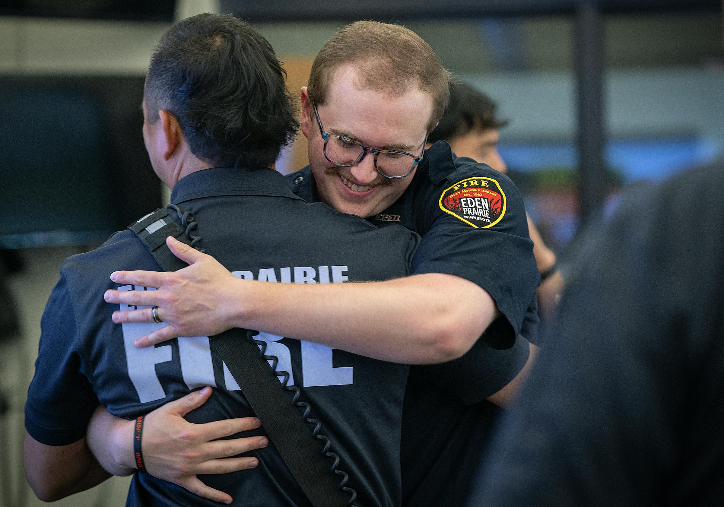 Eden Prairie firefighters who saved infant from burning townhome honored with Hometown Hero award