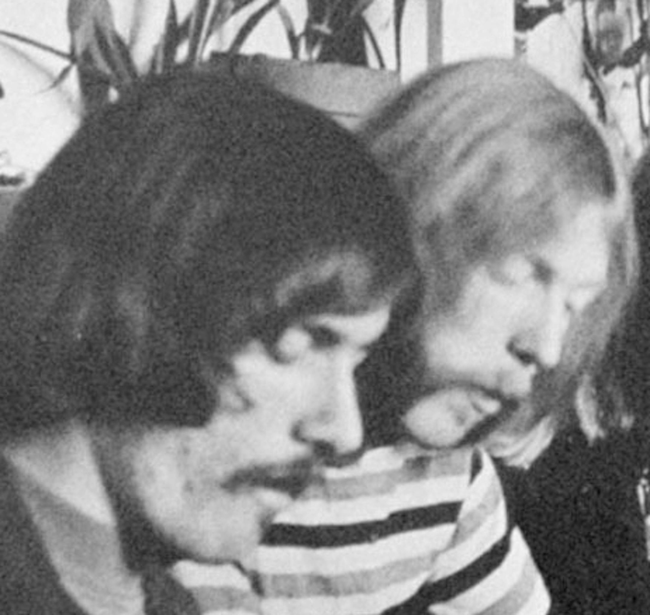 FILE - In this undated file photo, members of the Allman Brothers Band, from left, Dickey Betts, Duane Allman, Berry Oakley, Butch Trucks, Gregg Allman and Jai Johanny "Jaimoe" Johanson, eat at the H&H Restaurant in downtown Macon, Ga. Fans of Duane Allman say they didn’t expect the late musician’s old guitar to sell for $1.25 million at a recent auction. The Telegraph reports that the gold-topped guitar is the one Allman played in the hit song “Layla.” (The Macon Tel