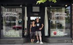 Cassie Garner of Gamut Gallery and James Patrick of Slam Academy share a store front. ]Richard tsong-taatarii/rtsong-taatarii@startribune.com