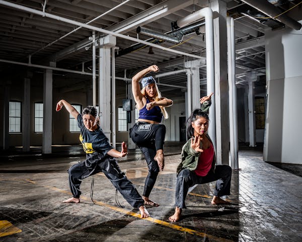 “Shaman Warrior” actresses Hannah Nguyen, Michelle de Joya, and Soudavone Khamvongsa mean business. 