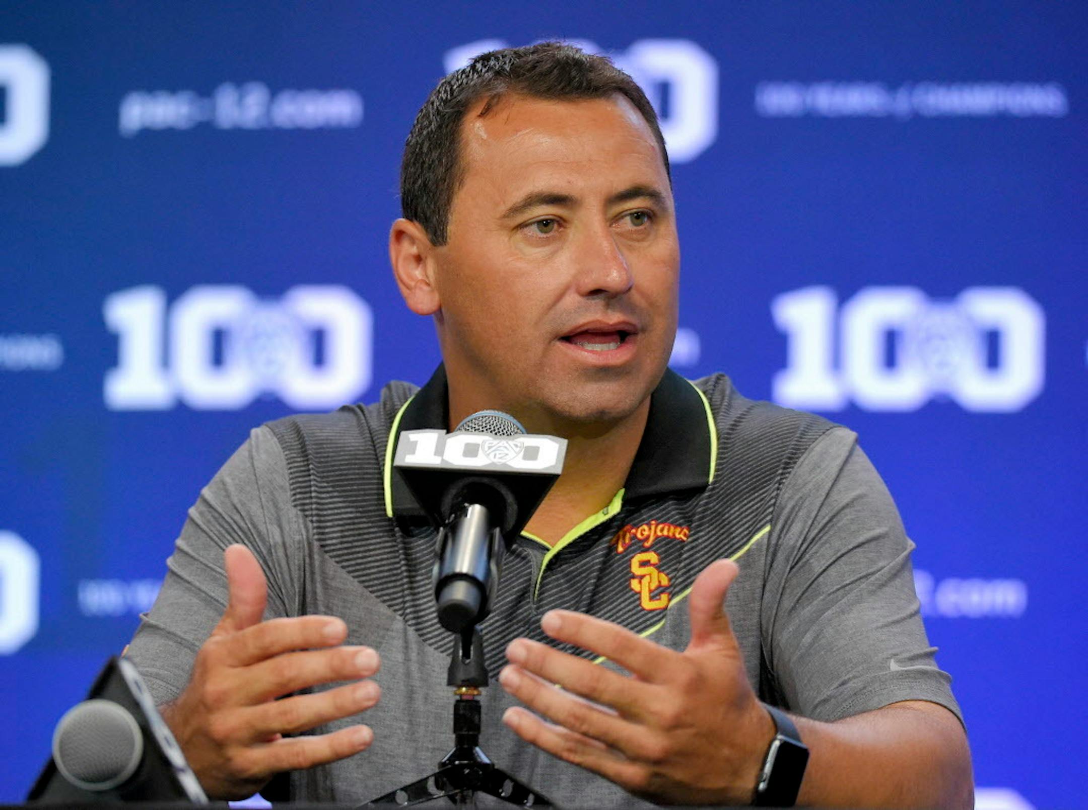 Southern California football coach Steve Sarkisian