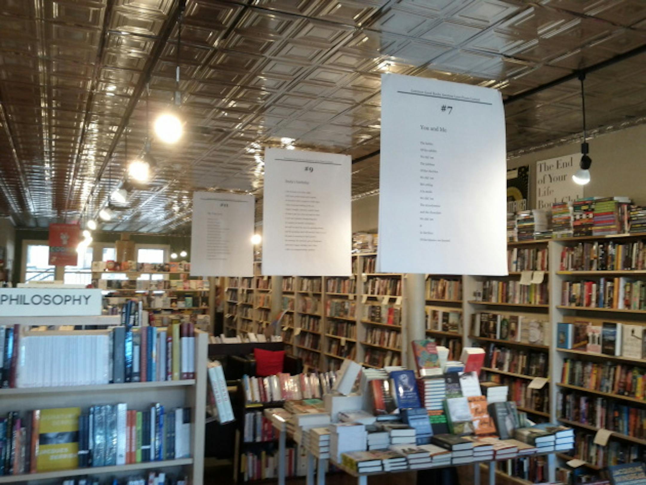 Common good poetry. Photo courtesy of David Enyeart, Common Good Books.