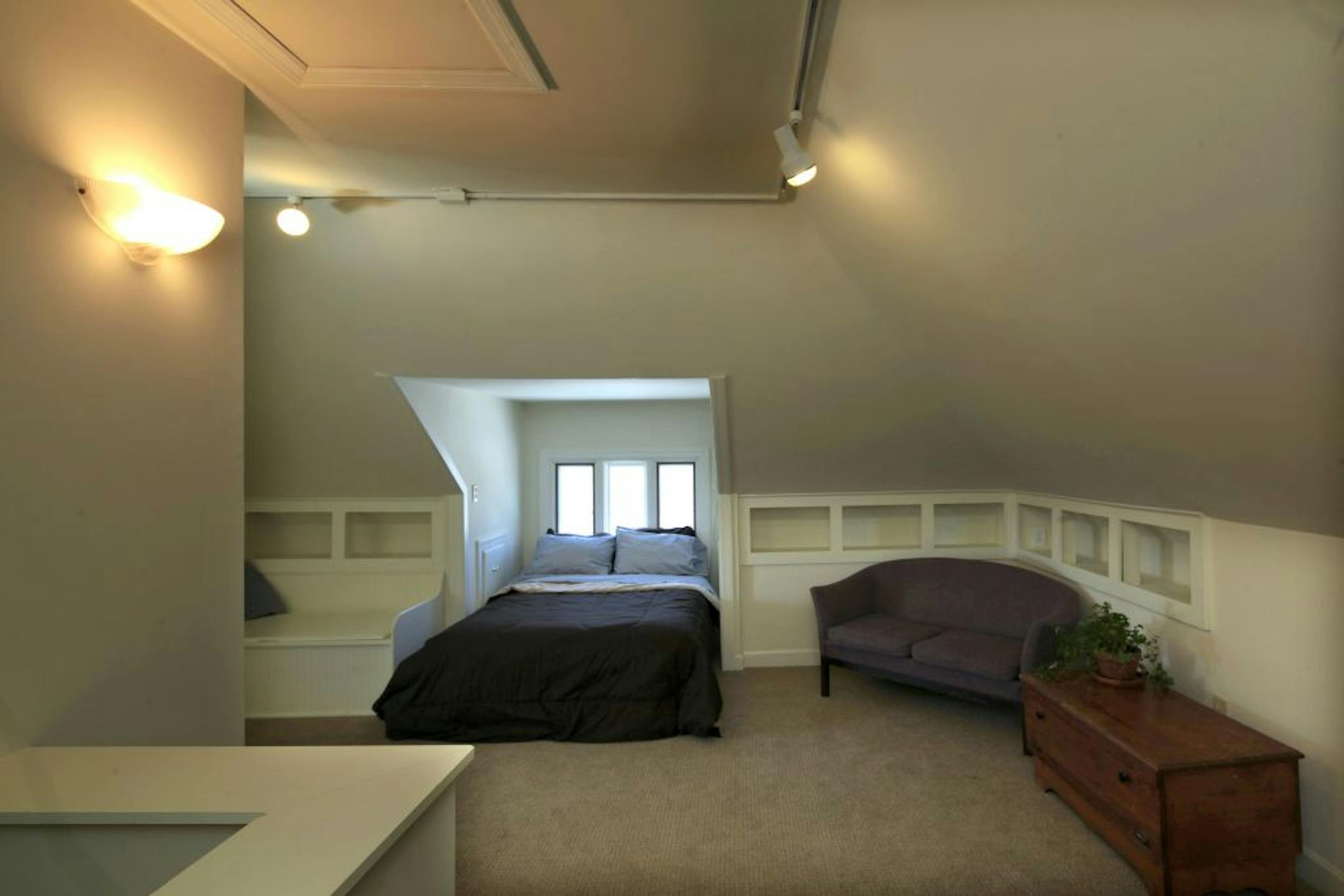 Musician Chan Poling's third floor bedroom in his Prior Lake, MN home on February 11, 2013.