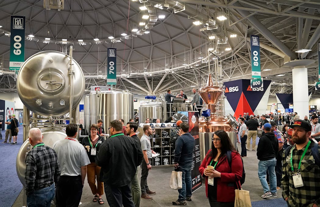 A big crowd was on hand for the national Craft Brewers Conference at the Minneapolis Convention Center on Tuesday.