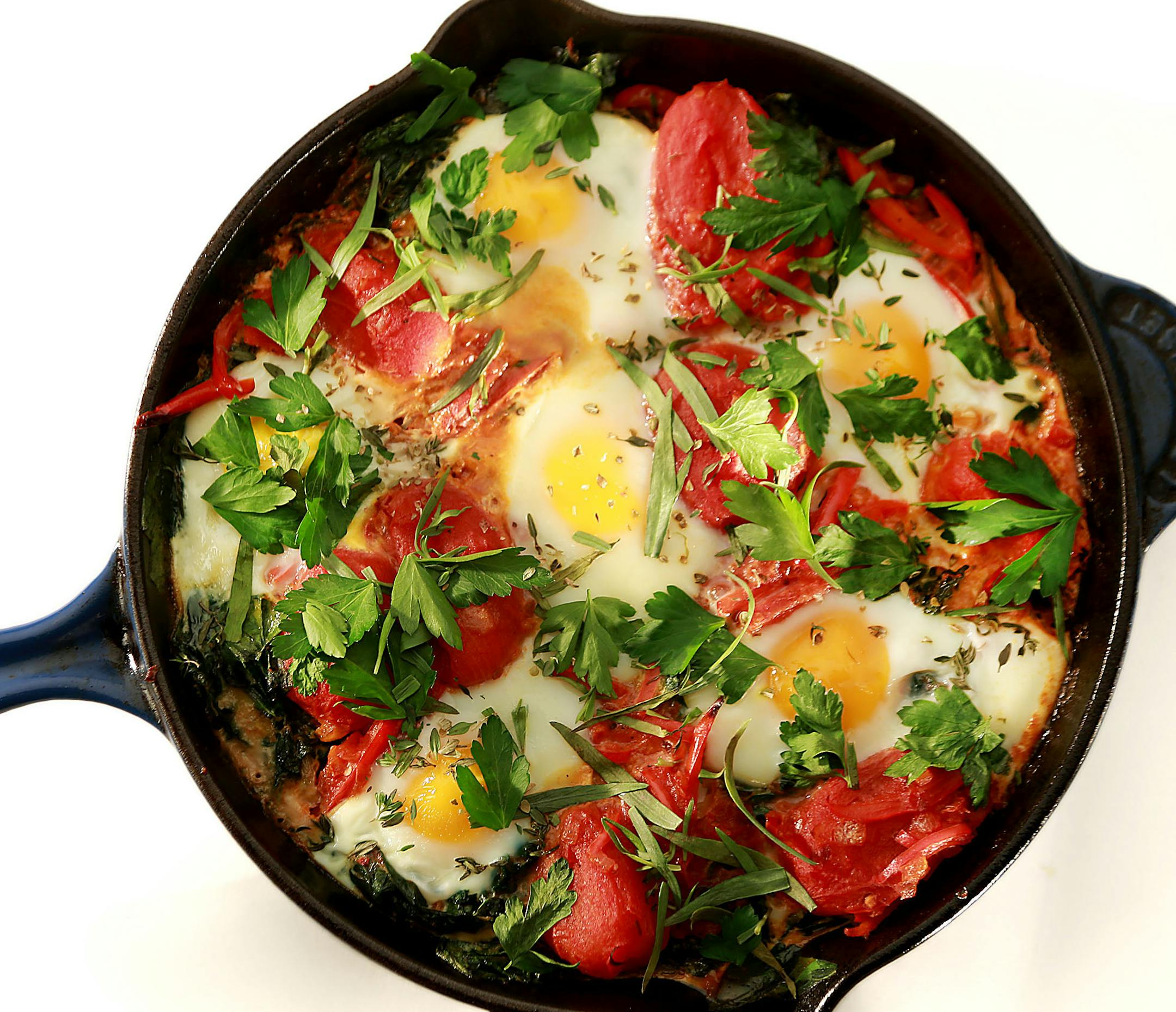 Swiss Chard Shaksauka. (Kirk McKoy /Los Angeles Times/TNS) ORG XMIT: 1181215